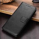 For iPhone 13 Crystal Texture Horizontal Flip Leather Case with Holder & Card Slots & Wallet(Black) - 1