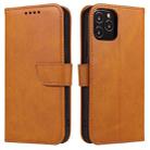 For iPhone 13 Calf Texture Buckle Horizontal Flip Leather Case with Holder & Card Slots & Wallet(Khaki) - 1