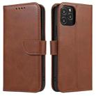 For iPhone 13 Pro Calf Texture Buckle Horizontal Flip Leather Case with Holder & Card Slots & Wallet (Brown) - 1