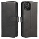 For iPhone 13 Pro Max Calf Texture Buckle Horizontal Flip Leather Case with Holder & Card Slots & Wallet (Black) - 1