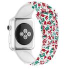 For Apple Watch Series 7 41mm / 6 & SE & 5 & 4 40mm / 3 & 2 & 1 38mm Christmas Printing Silicone Watch Band(Childlike Christmas 1) - 1