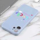 For iPhone 12 mini Lucky Letters TPU Soft Shockproof Case (Blue) - 4