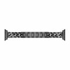 For Apple Watch Series 9&8&7 41mm / SE 3&SE 2&6&SE&5&4 40mm / 3&2&1 38mm Single Row Denim Diamond Alloy Watch Band(Black) - 3