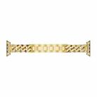 For Apple Watch Series 9&8&7 41mm / SE 3&SE 2&6&SE&5&4 40mm / 3&2&1 38mm Single Row Denim Diamond Alloy Watch Band(Gold) - 3