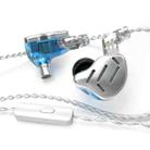 KZ ZAX 16-unit Ring Iron Sport Gaming In-ear Wired Earphone, Mic Version(Silver) - 1