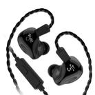 KZ ZS4 Ring Iron Hybrid Drive In-ear Wired Earphone, Mic Version(Black) - 1