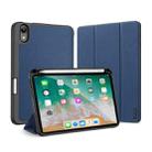 For iPad mini 6 DUX DUCIS Domo Series Horizontal Flip Magnetic TPU + PU Leather Tablet Case with Three-folding Holder & Pen Slot(Blue) - 1