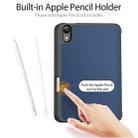 For iPad mini 7 / mini 6 DUX DUCIS Domo Series Horizontal Flip Magnetic TPU + PU Leather Tablet Case with Three-folding Holder & Pen Slot(Blue) - 2
