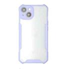 For iPhone 13 mini Acrylic + Color TPU Shockproof Case (Purple) - 1