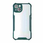 For iPhone 13 mini Acrylic + Color TPU Shockproof Case (Dark Green) - 1