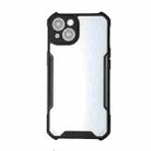For iPhone 13 Acrylic + Color TPU Shockproof Case(Black) - 1