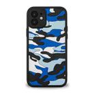 Camouflage Clouds Embossed Skin Feel Silicone Shockproof Case For iPhone 12 Pro(Blue) - 1