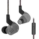 KZ ZSA Ring Iron Hybrid Drive Sport In-ear Wired Earphone, Mic Version(Grey) - 1