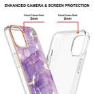 For iPhone 13 Pro Electroplating Marble Pattern Dual-side IMD TPU Shockproof Case (Purple 002) - 4