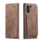 For Galaxy Note 10 Hon Ancient Series Leather Case with Card Slots & Holder & Wallet(Coffee) - 1