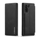 For Galaxy Note 10+ Hon Ancient Series Leather Case with Card Slots & Holder & Wallet(Black) - 1