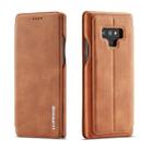 For Galaxy Note 9 Hon Ancient Series Leather Case with Card Slots & Holder & Wallet(Brown) - 1