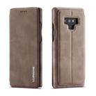 For Galaxy Note 9 Hon Ancient Series Leather Case with Card Slots & Holder & Wallet(Coffee) - 1