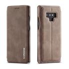 For Galaxy Note 9 Hon Ancient Series Leather Case with Card Slots & Holder & Wallet(Coffee) - 1