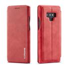 For Galaxy Note 9 Hon Ancient Series Leather Case with Card Slots & Holder & Wallet(Red) - 1