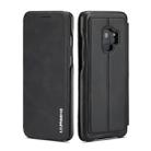 ForGalaxy S9 Hon Ancient Series Leather Case with Card Slots & Holder & Wallet(Black) - 1