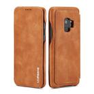 ForGalaxy S9 Hon Ancient Series Leather Case with Card Slots & Holder & Wallet(Brown) - 1