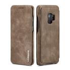 ForGalaxy S9 Hon Ancient Series Leather Case with Card Slots & Holder & Wallet(Coffee) - 1