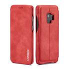 ForGalaxy S9 Hon Ancient Series Leather Case with Card Slots & Holder & Wallet(Red) - 1