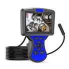 M50 1080P 5.5mm Single Lens HD Industrial Digital Endoscope with 5.0 inch IPS Screen, Cable Length:10m Hard Cable(Blue) - 1