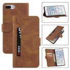 Reverse Buckle Horizontal Flip PU Leather Case with Holder & Card Slot & Wallet For iPhone 8 Plus / 7 Plus(Brown) - 1