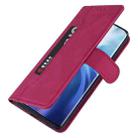 For Xiaomi Mi 11 Reverse Buckle Horizontal Flip PU Leather Case with Holder & Card Slot & Wallet(Wine Red) - 6