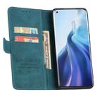 For Xiaomi Mi 11 Reverse Buckle Horizontal Flip PU Leather Case with Holder & Card Slot & Wallet(Lake Blue) - 4