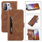 For Xiaomi Mi 11 Pro Reverse Buckle Horizontal Flip PU Leather Case with Holder & Card Slot & Wallet(Brown) - 1