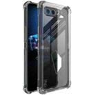 For Asus ROG Phone 5 / 5s IMAK All Coverage Shockproof Airbag TPU Case with Screen Protector(Transparent Black) - 1