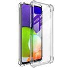 For Samsung Galaxy A22 5G IMAK All Coverage Shockproof Airbag TPU Case with Screen Protector(Transparent) - 1