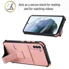 For Samsung Galaxy S21+ 5G Dream PU + TPU Four-corner Shockproof Back Cover Case with Card Slots & Holder(Rose Gold) - 3