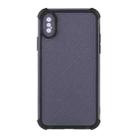 Eagle Eye Armor Dual-color Shockproof TPU + PC Protective Case For iPhone X / XS(Black) - 1