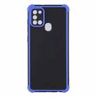 For Samsung Galaxy A21s Eagle Eye Armor Dual-color Shockproof TPU + PC Protective Case(Blue) - 1