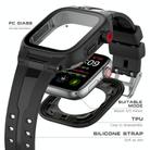 For Apple Watch Series SE 2&6&SE&5&4 44mm RedPepper IP68 Waterproof Screen Protector + Watchband + Protective Case(Black) - 2