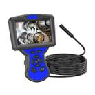 M50 1080P 8mm Single Lens HD Industrial Digital Endoscope with 5.0 inch IPS Screen, Cable Length:5m Hard Cable(Blue) - 1