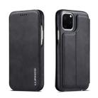 For iPhone 11 Hon Ancient Series Leather Case with Card Slots & Holder & Wallet(Black) - 1