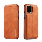 For iPhone 11 Hon Ancient Series Leather Case with Card Slots & Holder & Wallet(Brown) - 1