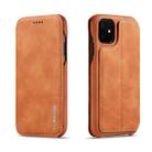 For iPhone 11 Pro Hon Ancient Series Leather Case with Card Slots & Holder & Wallet(Brown) - 1