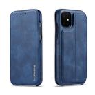 For iPhone 11 Pro Hon Ancient Series Leather Case with Card Slots & Holder & Wallet(Blue) - 1