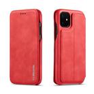 For iPhone 11 Pro Hon Ancient Series Leather Case with Card Slots & Holder & Wallet(Red) - 1