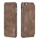 For iPhone 6 Hon Ancient Series Leather Case with Card Slots & Holder & Wallet(Coffee) - 1
