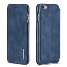 For iPhone 8 / 7 Hon Ancient Series Leather Case with Card Slots & Holder & Wallet(Blue) - 1