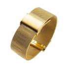 18mm 304 Stainless Steel Single Buckle Watch Band(Gold) - 1