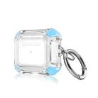 Anti-drop Transparent PC Two-color Earphone Protective Case with Hanging Loop for AirPods 3(Sky Blue) - 1