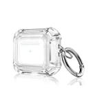 Anti-drop Transparent PC Two-color Earphone Protective Case with Hanging Loop for AirPods 3(Transparent) - 1